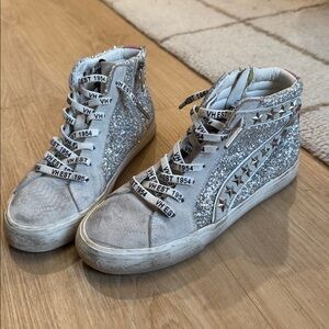 Vintage Havana Roy high top glitter sneakers